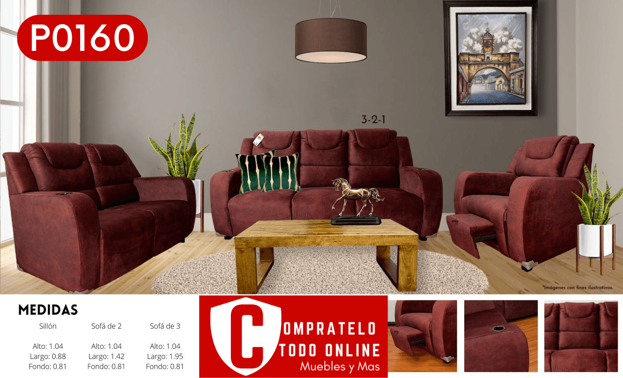 ESTILO DE SALA P0160 - Compratelo Todo Online Muebles y Mas